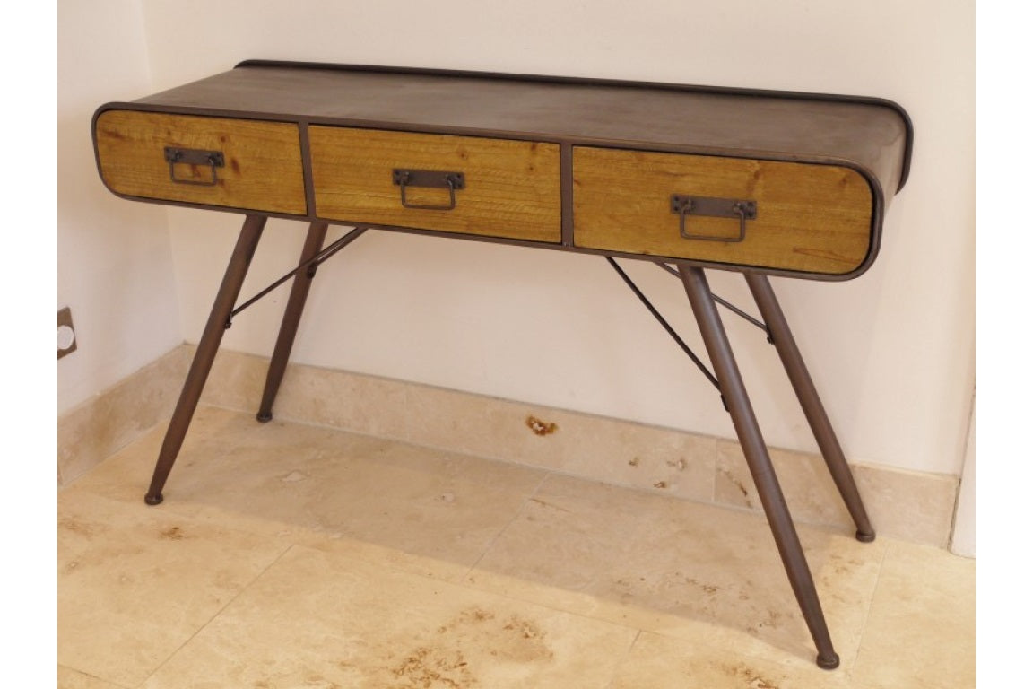 Loft Collection Industrial Retro Desk – A Touch of Furniture