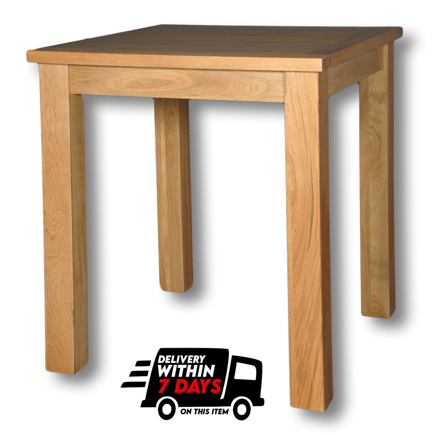 Woodstock Oak 75cm x 75cm Fixed Bar Table - A Touch of ...