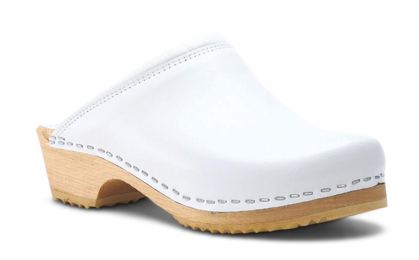 An image of Toffeln ClassicKlog Clogs, White / 10