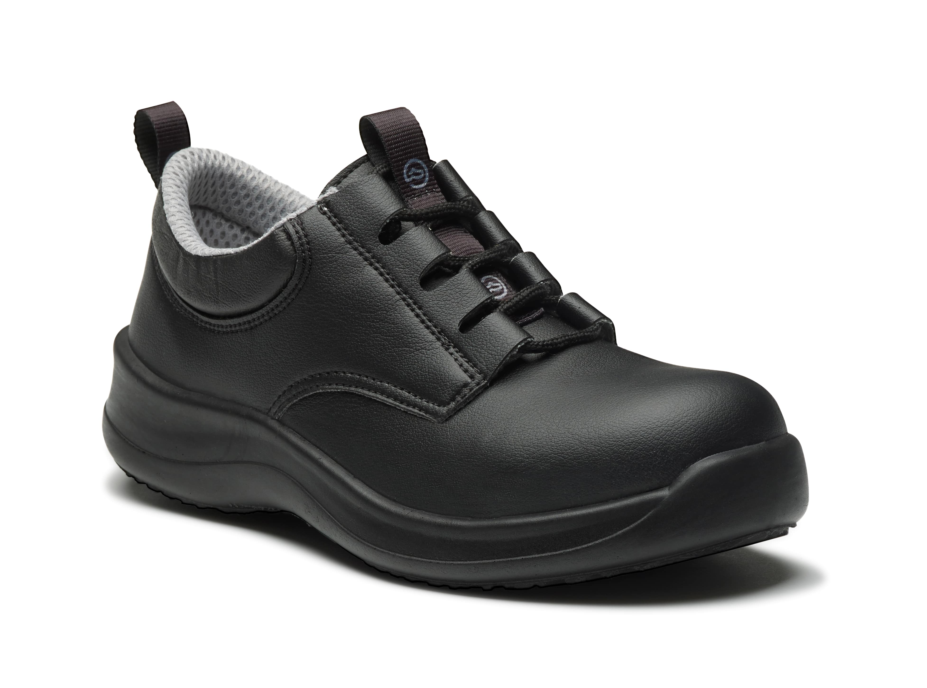 An image of Toffeln SafetyLite (lace up), Black / 6