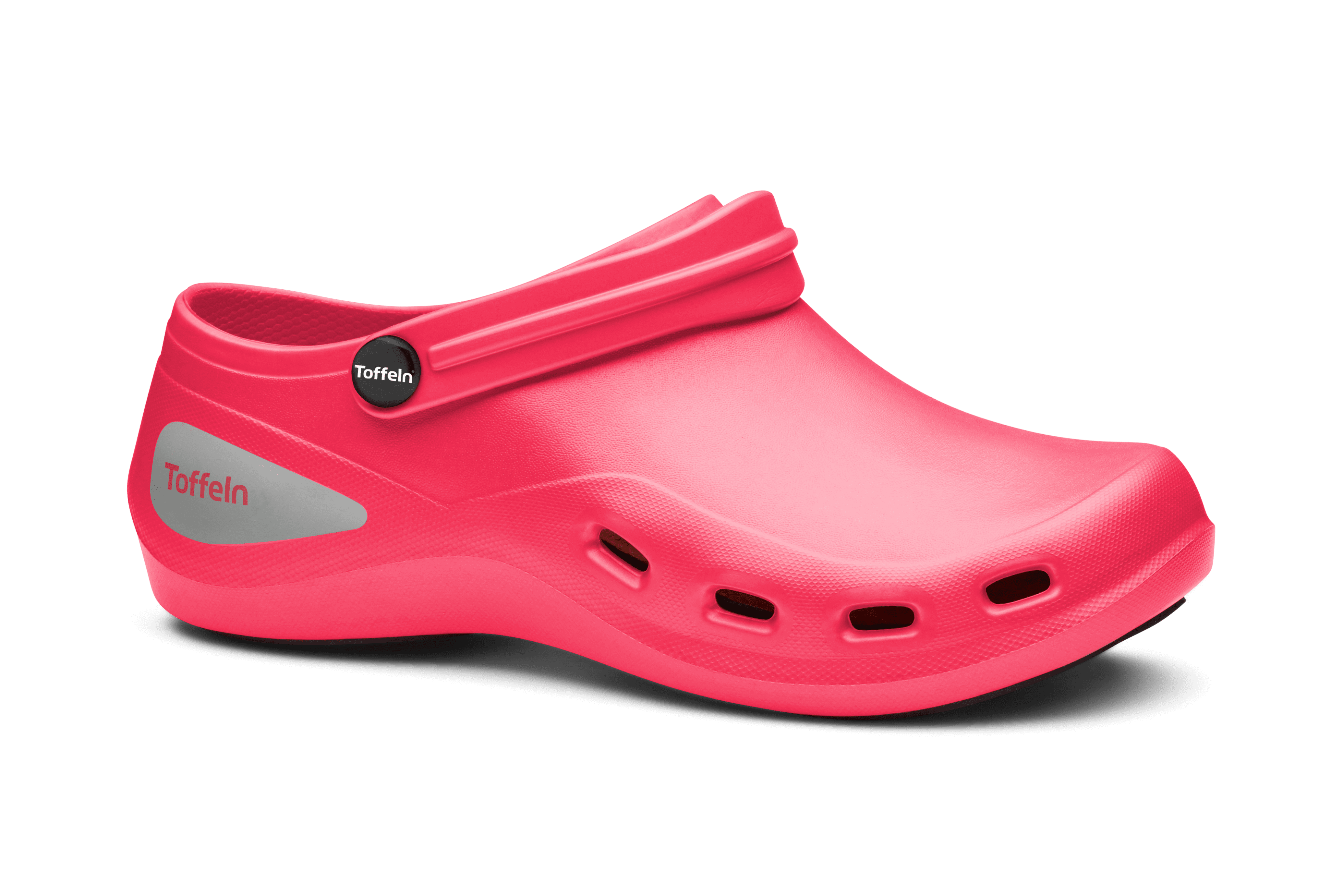 An image of Toffeln AktivKlog Clogs, Metallic Fuchsia / 3