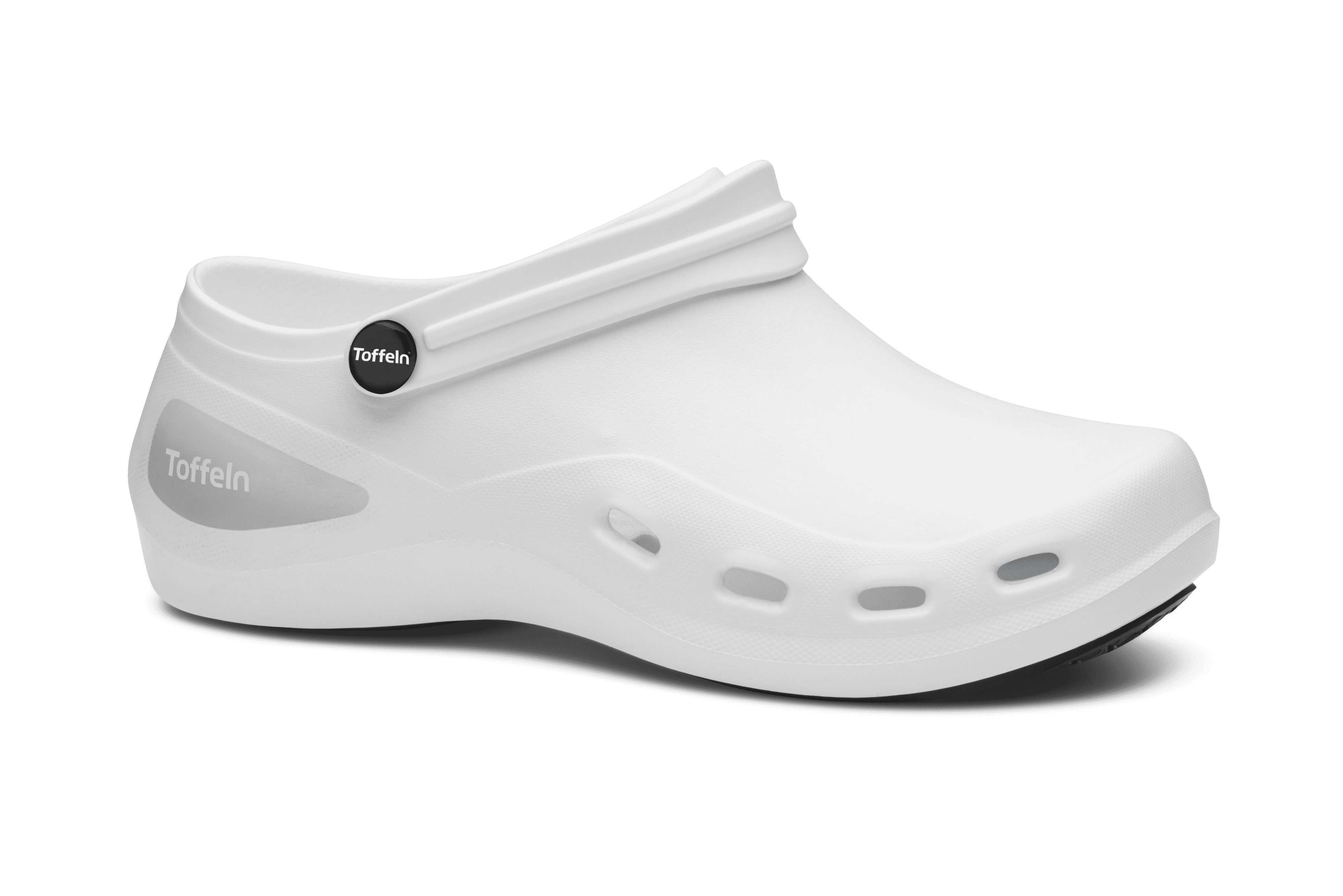 An image of Toffeln AktivKlog Clogs, White / 12