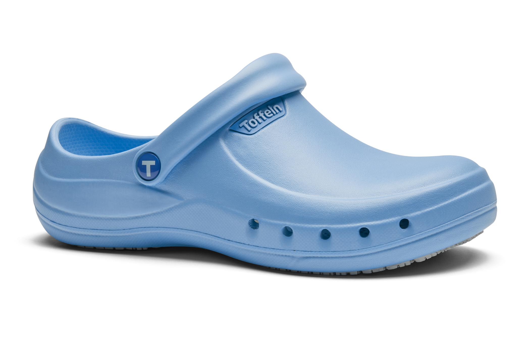 An image of Toffeln EziKlog V2.0 Nurses Clogs, Light Blue / 12