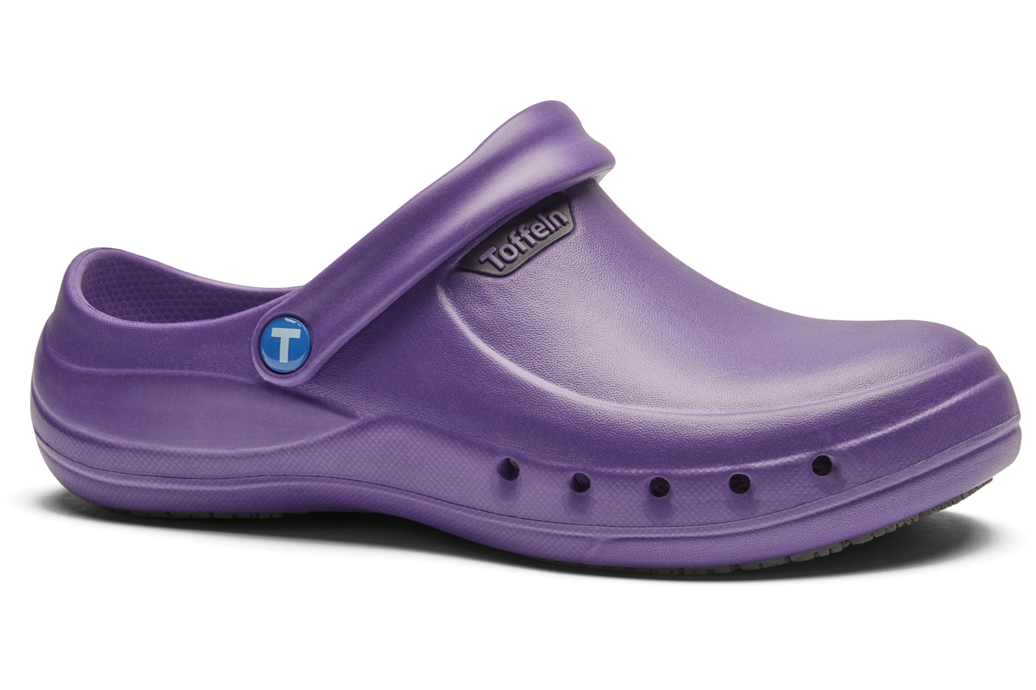 An image of Toffeln EziKlog V2.0 Nurses Clogs, Purple / 6.5