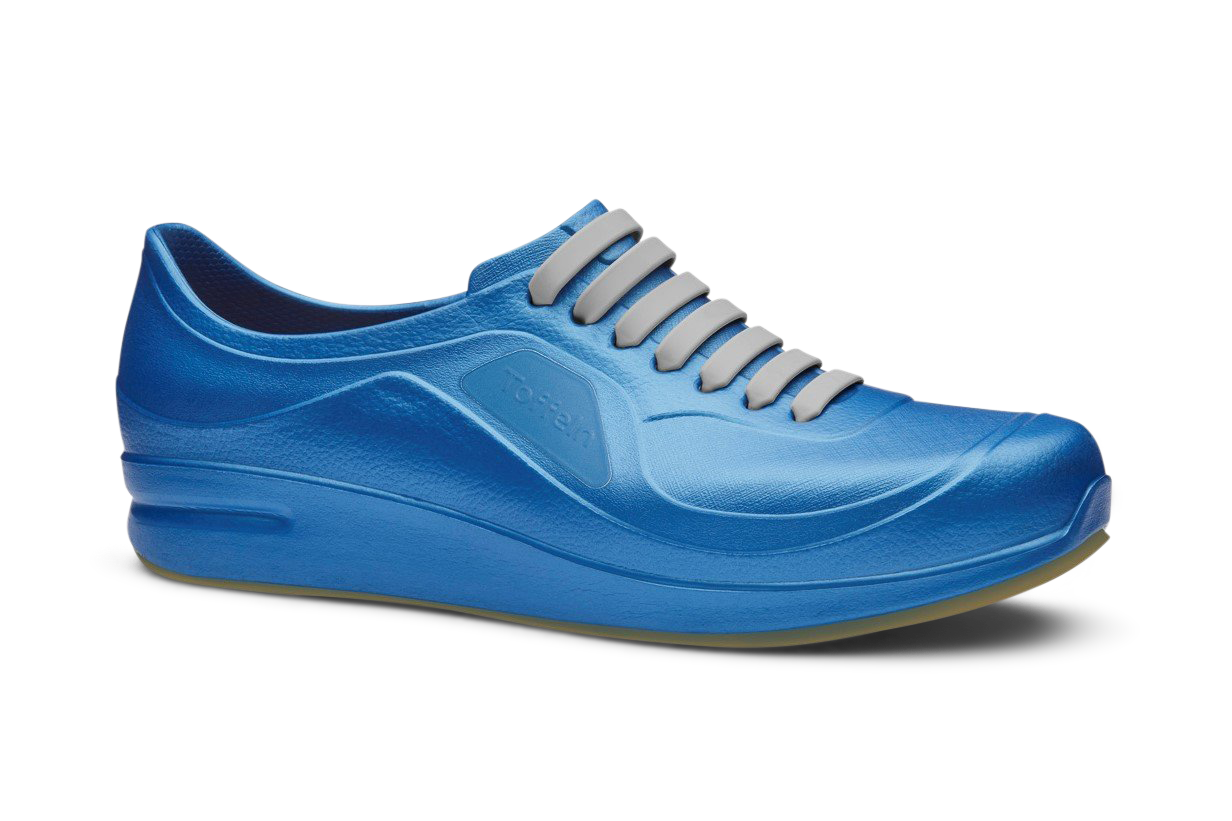 An image of Toffeln AktivFlex Trainers, Metallic Blue / 10.5