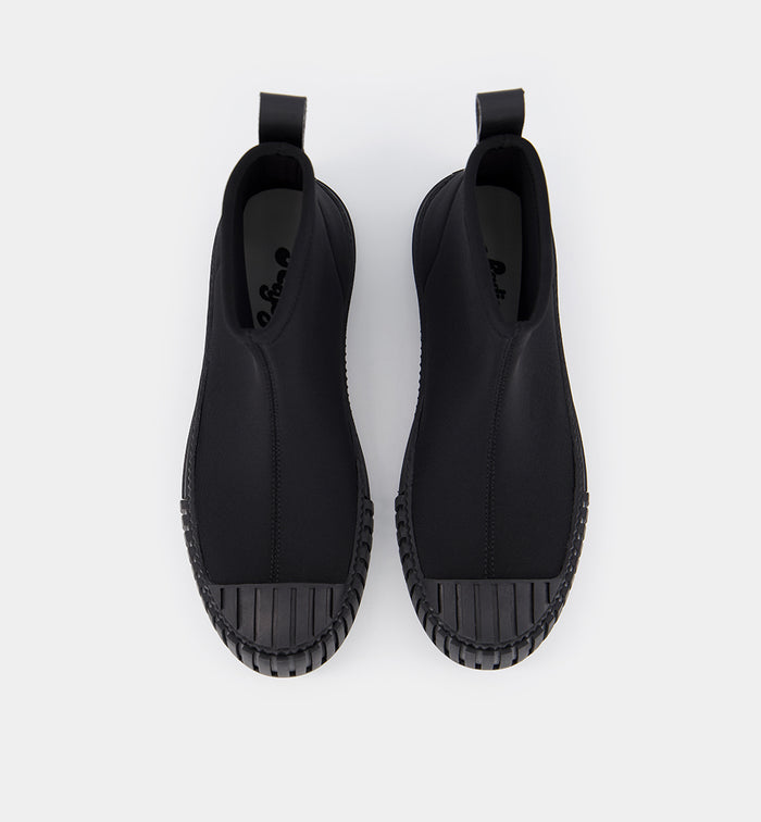 Black Neoprene Pull-On Boots: Sunny 2.0 | Radical Yes