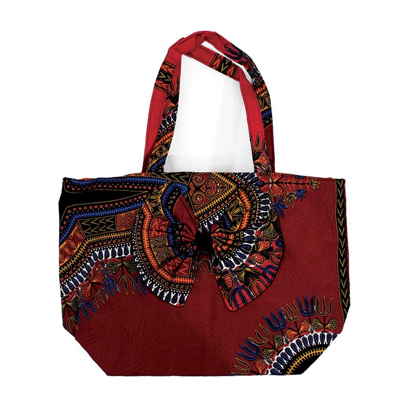 Hand Made Ghanian Kente Print Tote Bag | The Black Art Depot