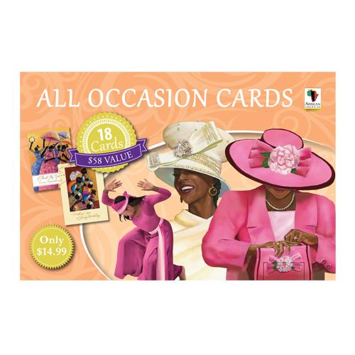 African American All Occasion Greeting Card Box Set (18 Cards) | The Black Art Depot