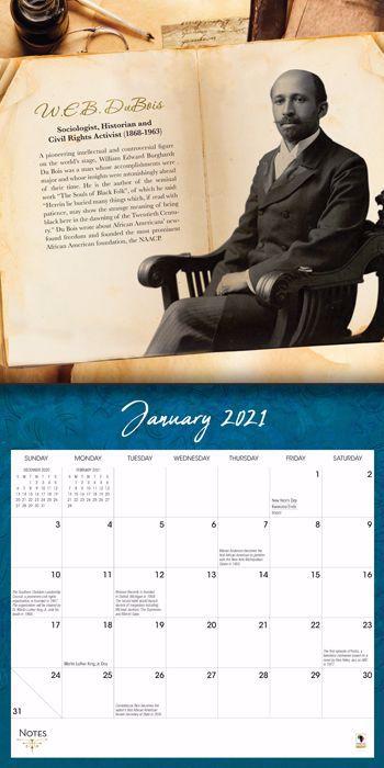 Black History: From Slavery to the White House (2021 Wall Calendar