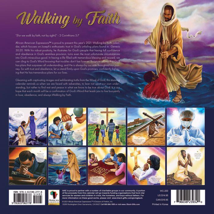 Walking by Faith 2021 Black Religious Calendar by Keith Conner The