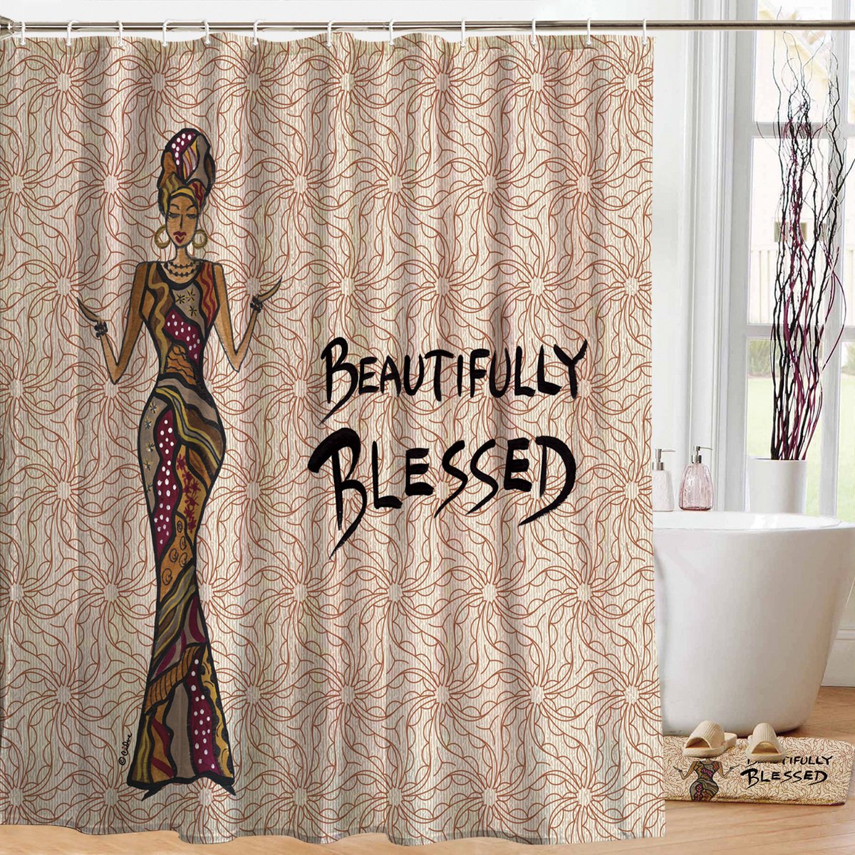 Beautifully Blessed: African American Shower Curtain by ...