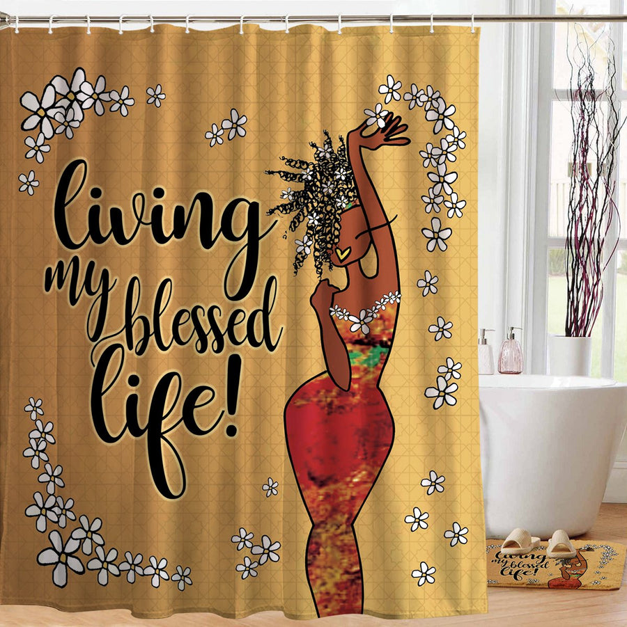 Bee Your Own Insp-Her-ation - shower curtain – It's A Black Thang.com