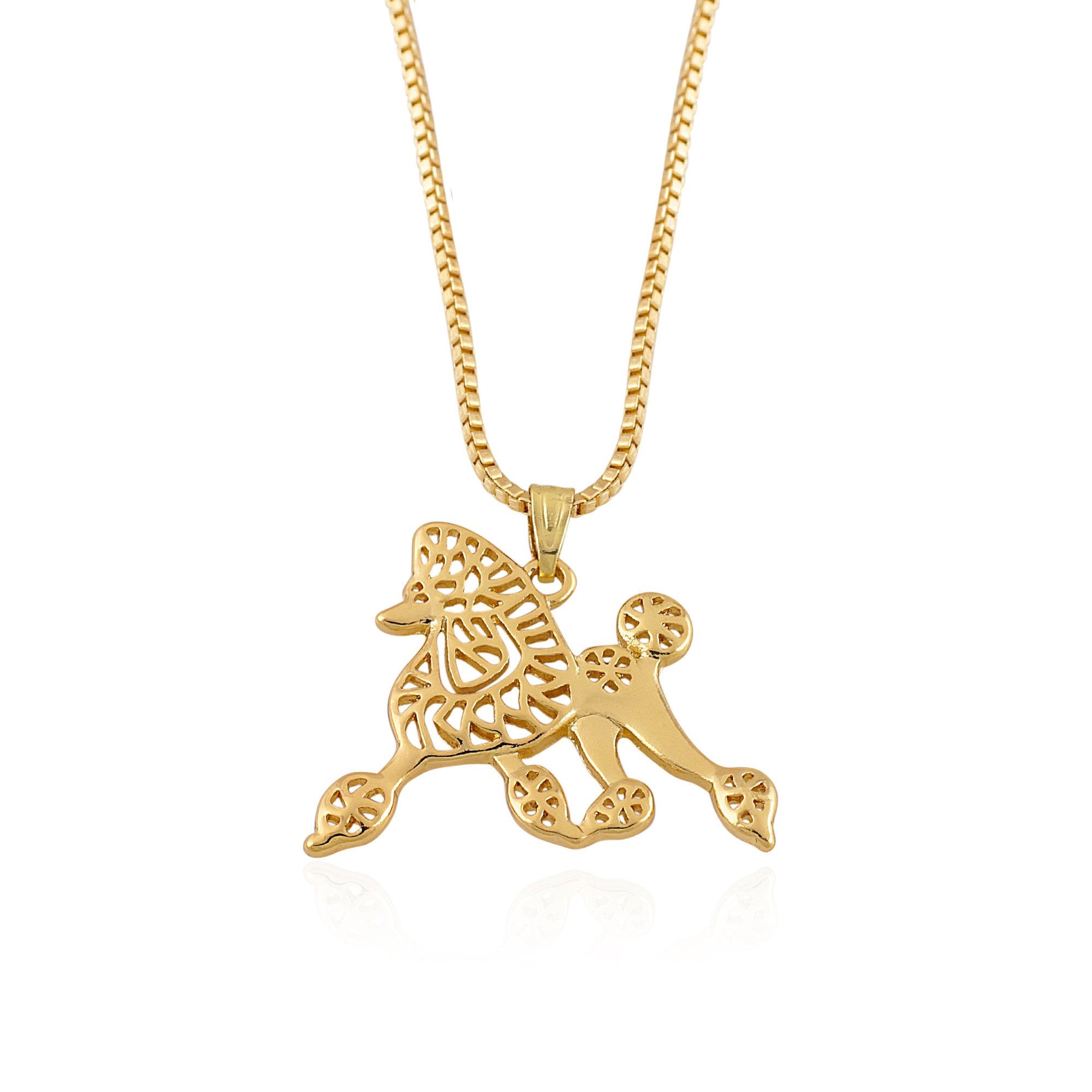 poodle pendant necklace