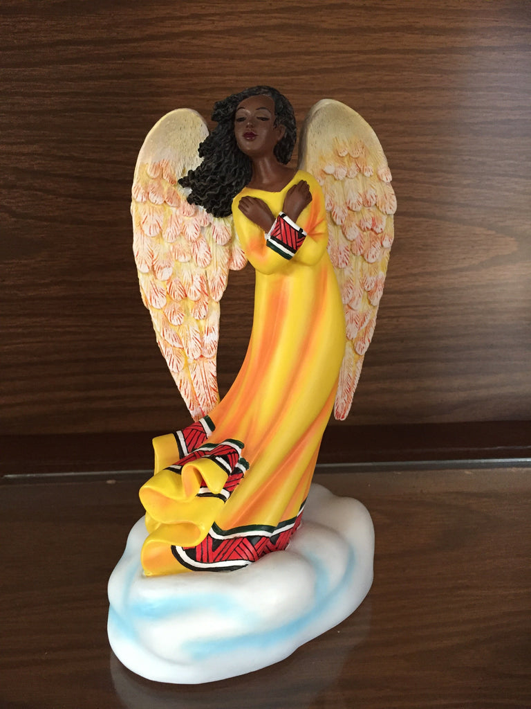 Angel Embrace African American Angel Figurine By Sylvia Walker The Black Art Depot