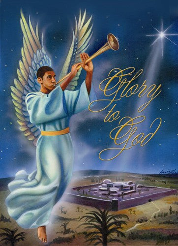 Glory to GOD: African American Christmas Card (Box Set of 15) | The Black Art Depot