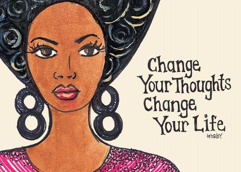 Change Your Thoughts, Change Your Life Magnet by Sylvia 
