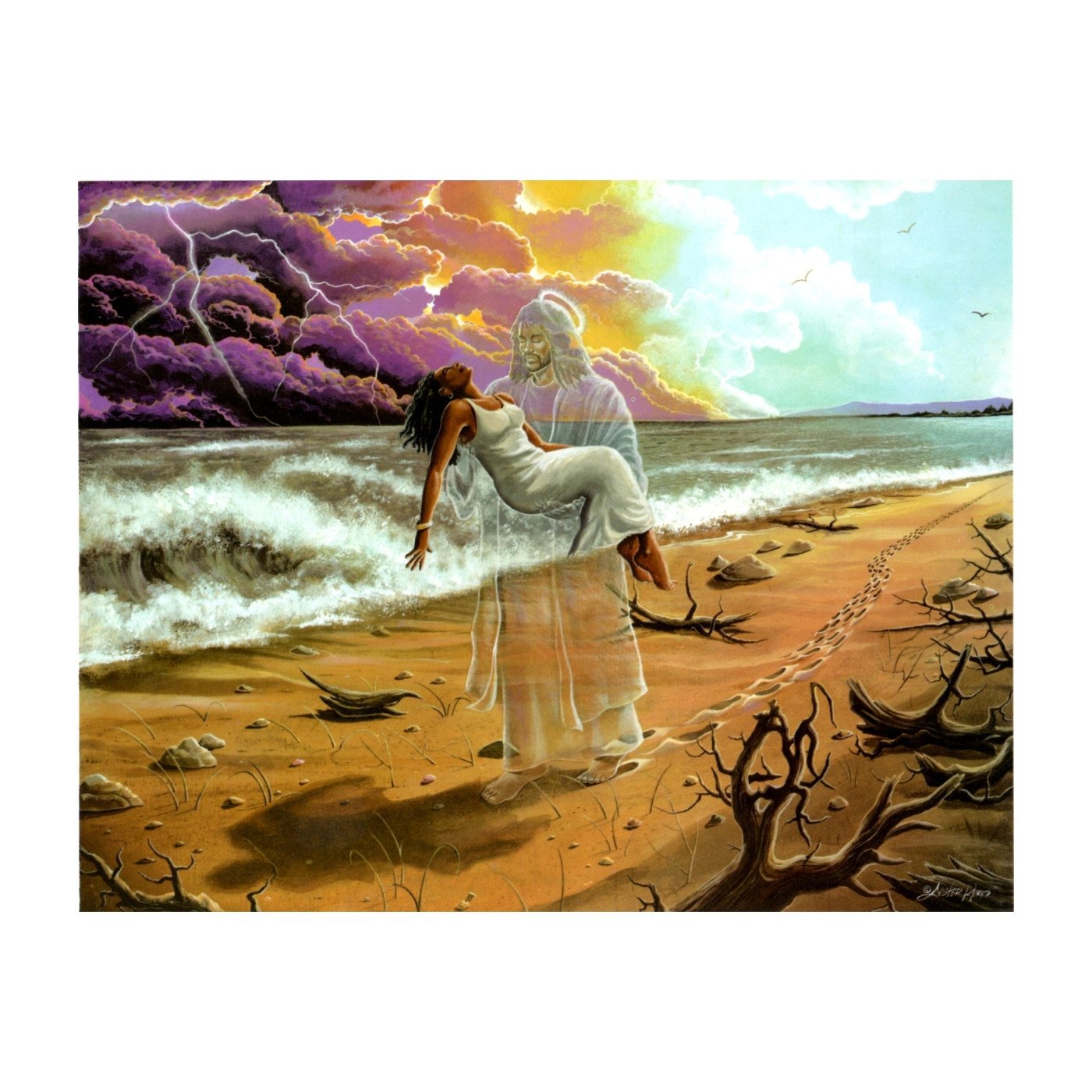 Footprints in the Sand (Female) by Lester Kern (Black Jesus) | The ...