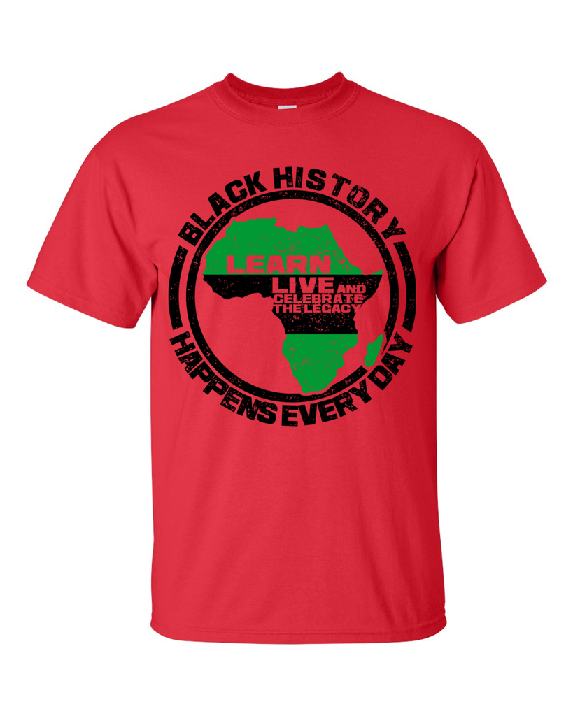 Black History Happens Everyday Men's Short Sleeve T-Shirt | The Black ...