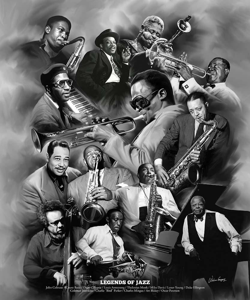 Legends of Jazz by Wishum Gregory | The Black Art Depot