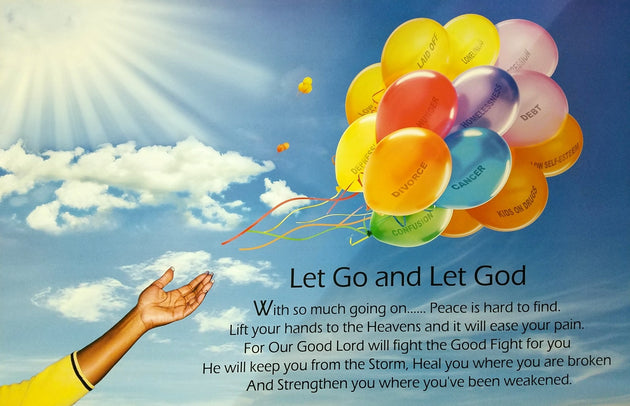 Let Go Let God African American Motivatinal Inspirational Art