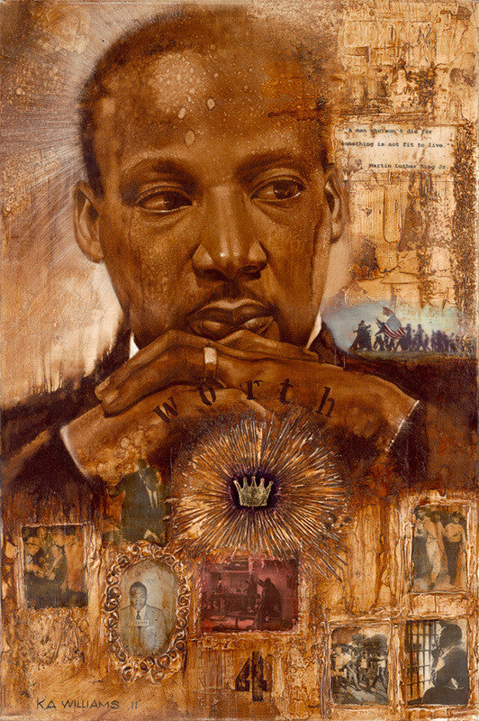 Martin Luther King, Jr. by K.A. Williams II | The Black Art Depot