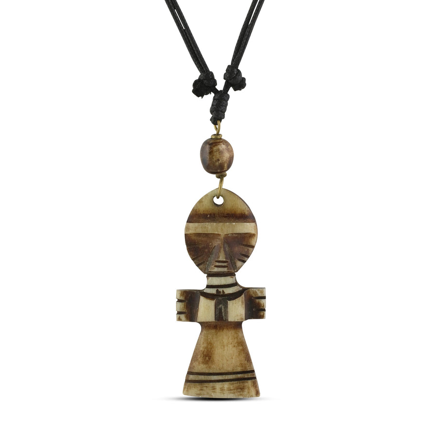 Akuaba: Authentic African Cow Bone Pendant Necklace – The Black