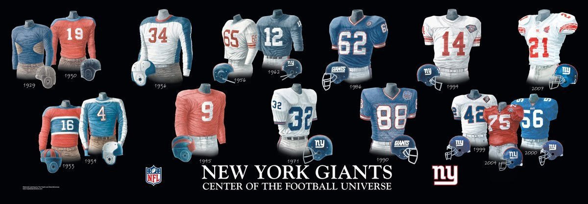 New York Giants: Center of the Football 