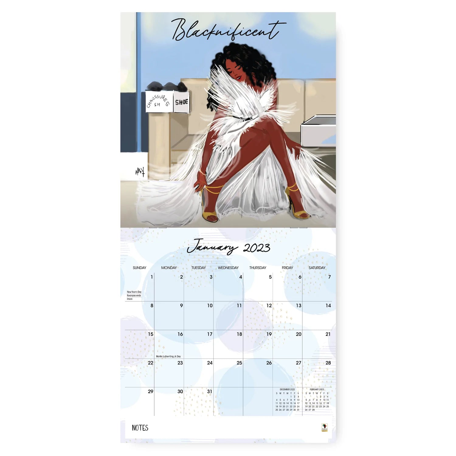 Sister Friends By Nicholle Kobi: 2023 African American Wall Calendar – The  Black Art Depot