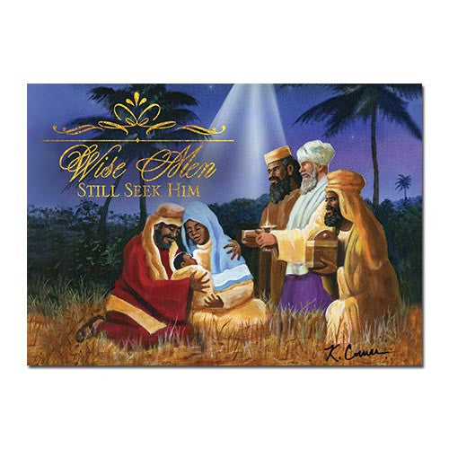 Wise Men Still Seek Him: Black Christmas Card Box Set | The Black Art Depot