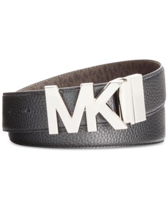 michael kors logo plaque belt