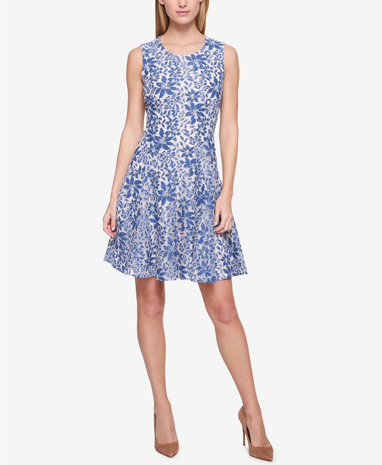 Tommy Hilfiger Women's Blue Lace Fit 