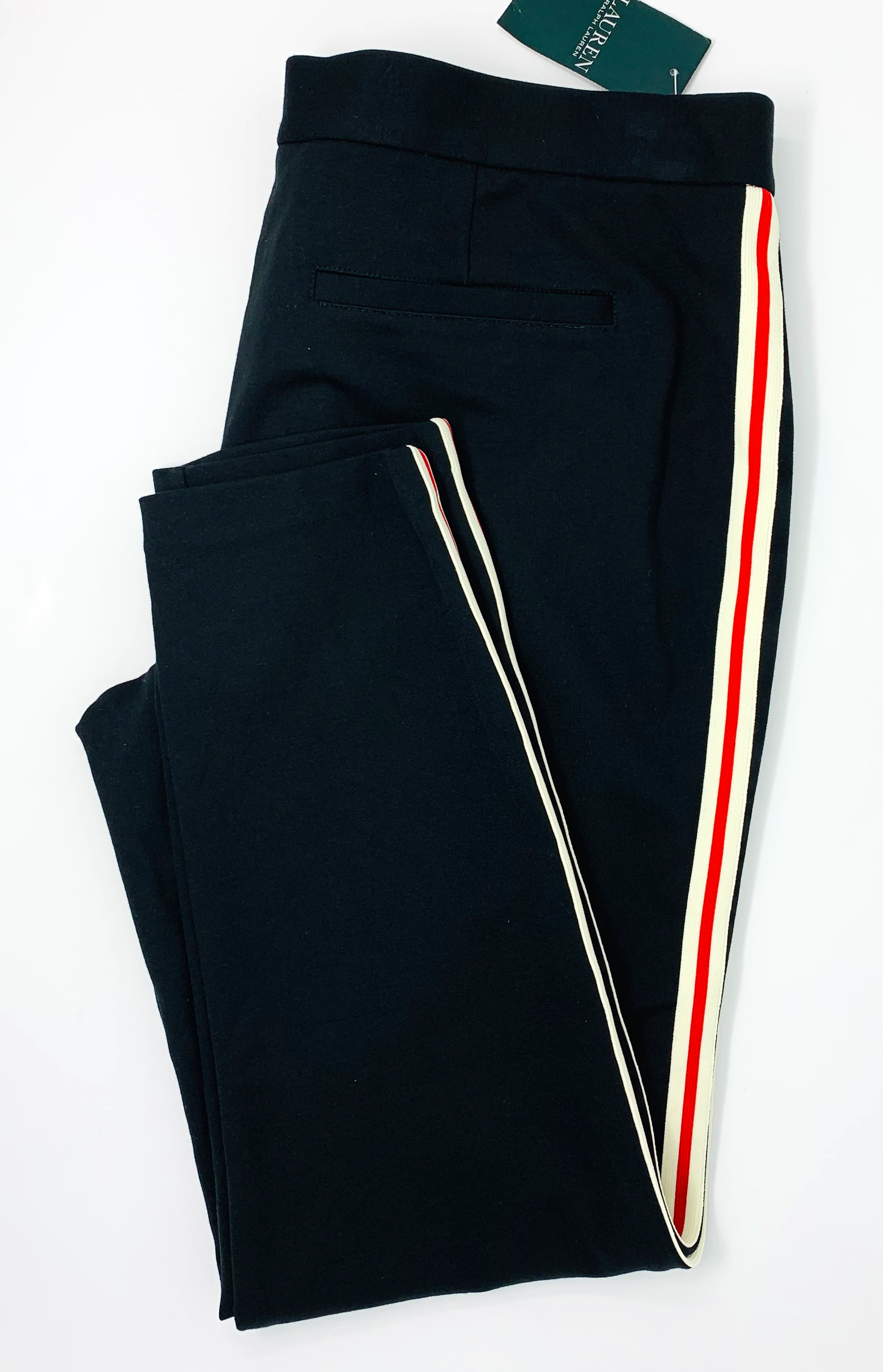 women's side stripe dress pants