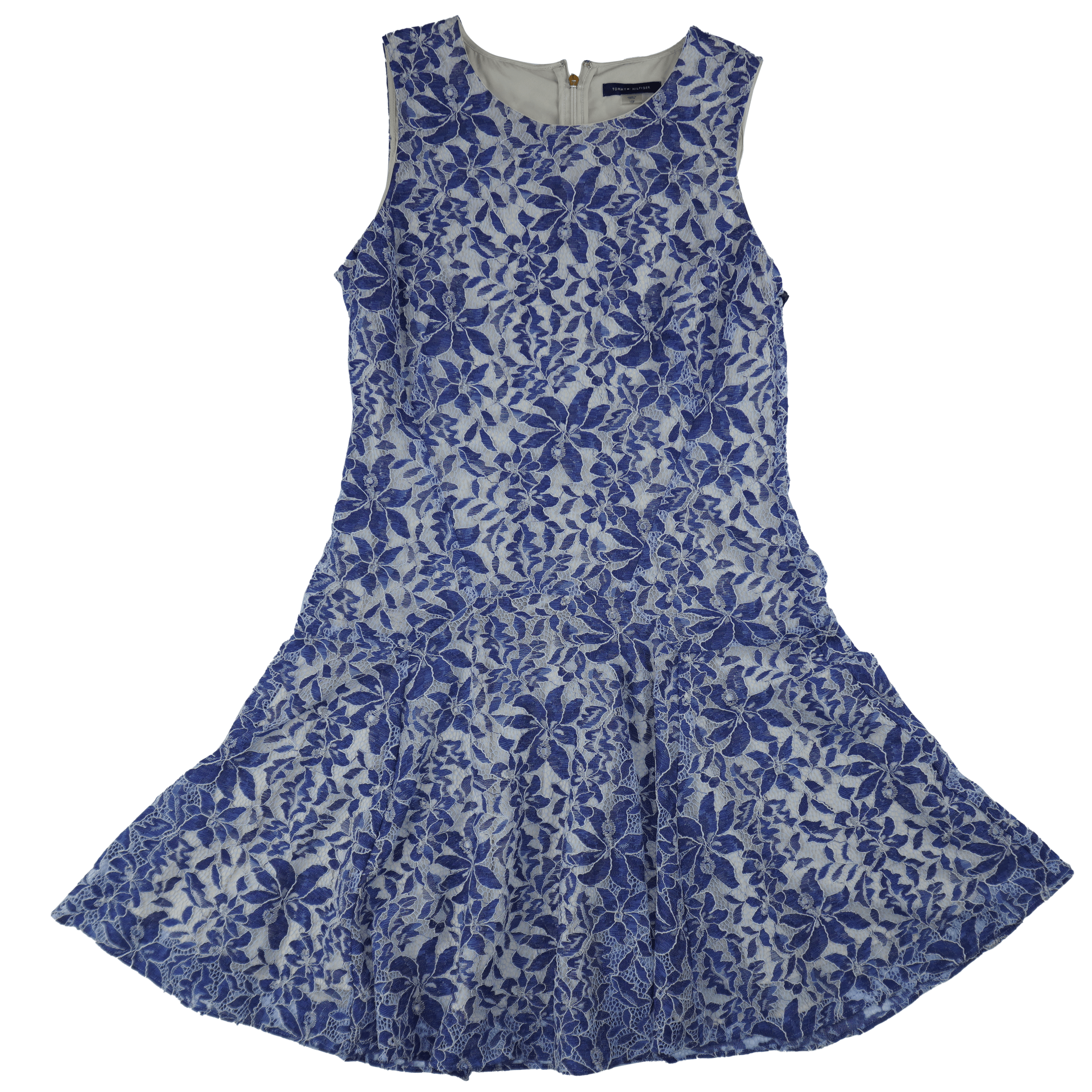 tommy hilfiger blue lace dress