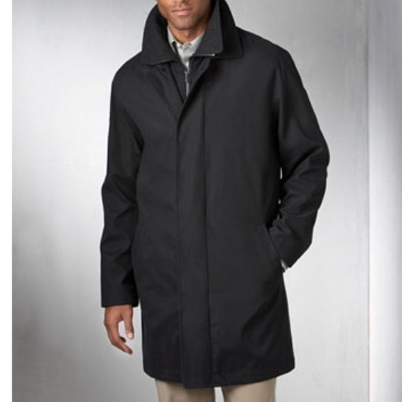 lauren ralph lauren edgar classic fit raincoat with removable lining