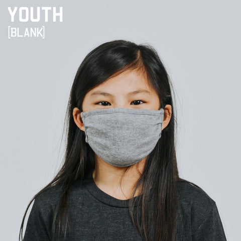 Youth Gray Face Masks