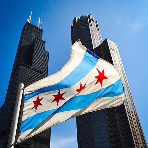 Chicago Flag Sears Tower