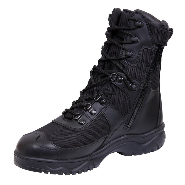 Rothco 5053 Mens Forced Entry Tactical Boots, Side Zip, 8 - Black –  Surplus Nation