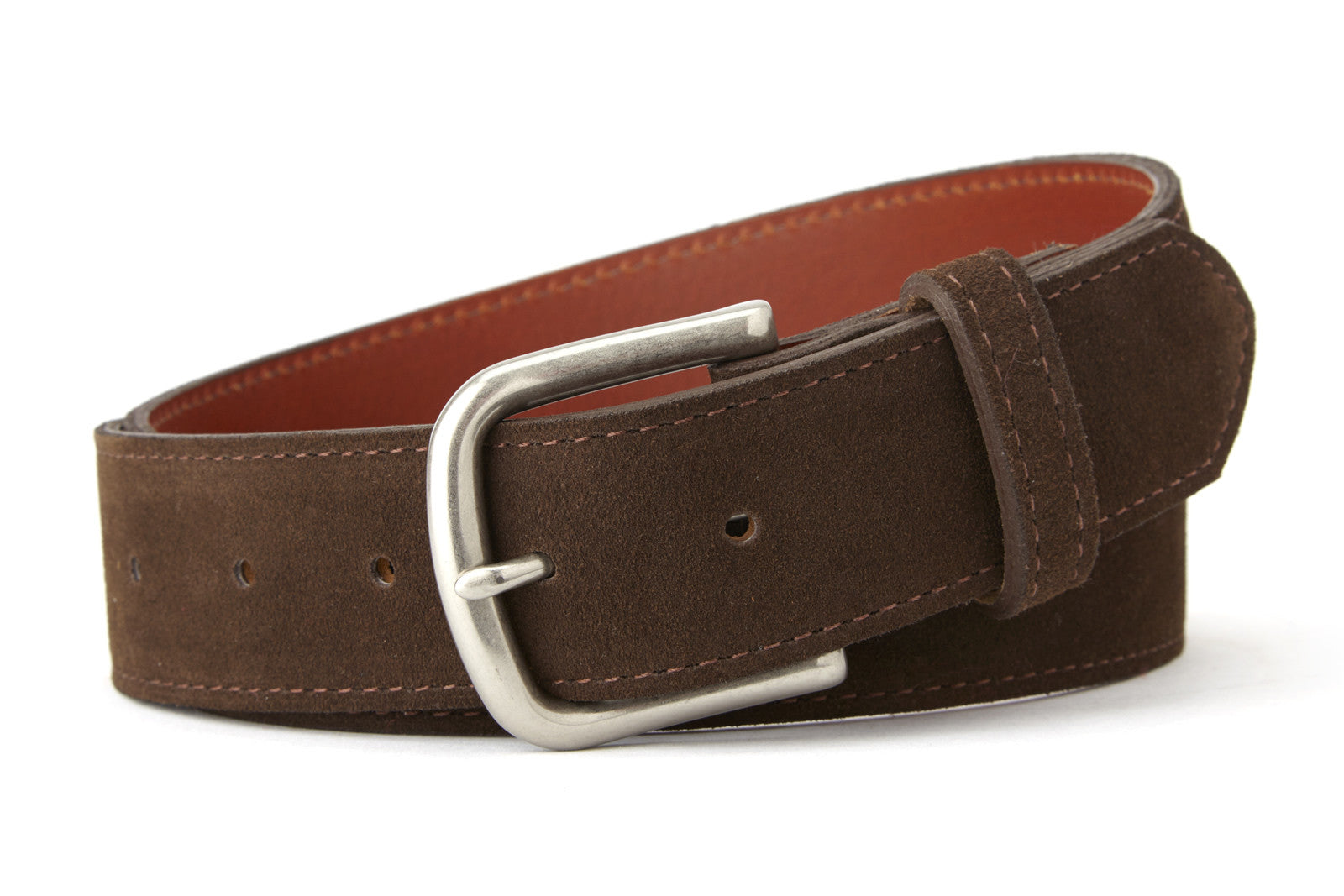 The Whiskey Brown Suede Belt | BeltCraft