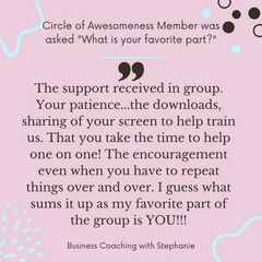 Circle of Awesomeness Member Quote