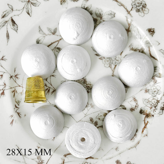 Assortment of 120 Spun Cotton Balls ø 6 to 25 mm - 8 Sizes - Perfect for  Crepe Paper Flowers and DIY Crafts - SPUNNYS