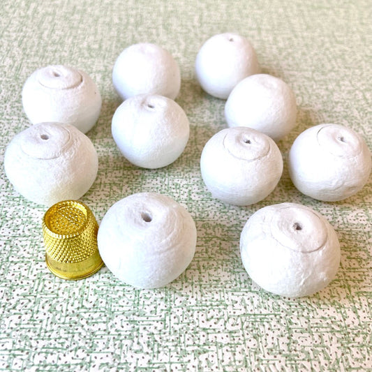 Assortment of 120 Spun Cotton Balls ø 6 to 25 mm - 8 Sizes - Perfect for  Crepe Paper Flowers and DIY Crafts - SPUNNYS