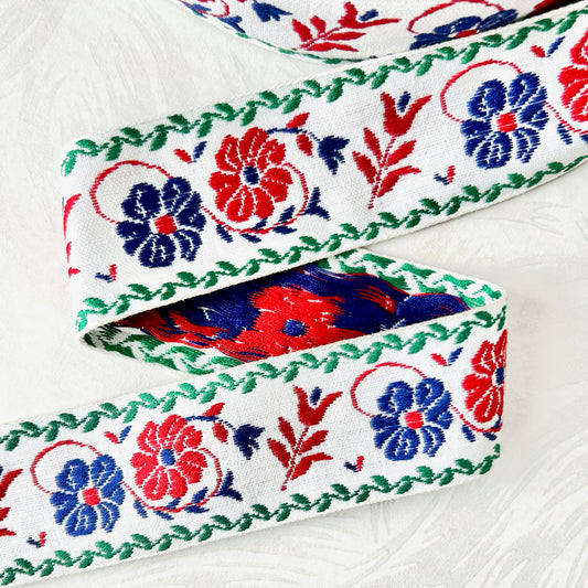 Floral Jacquard Ribbon - Vintage Japan – Rose Mille