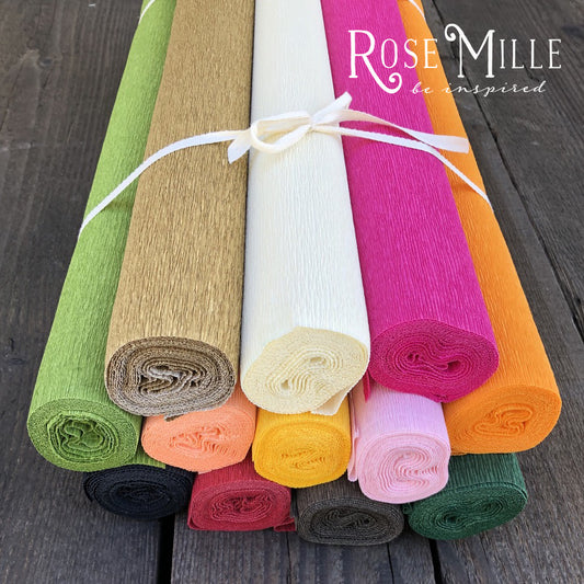 German Extra Fine Crepe Paper by Werola – Rose Mille