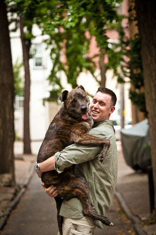 Hank and Eric pose for a picture together