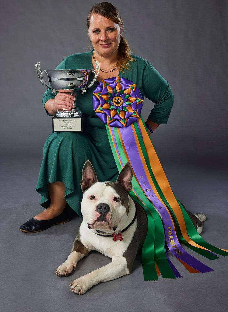 Capone with his award