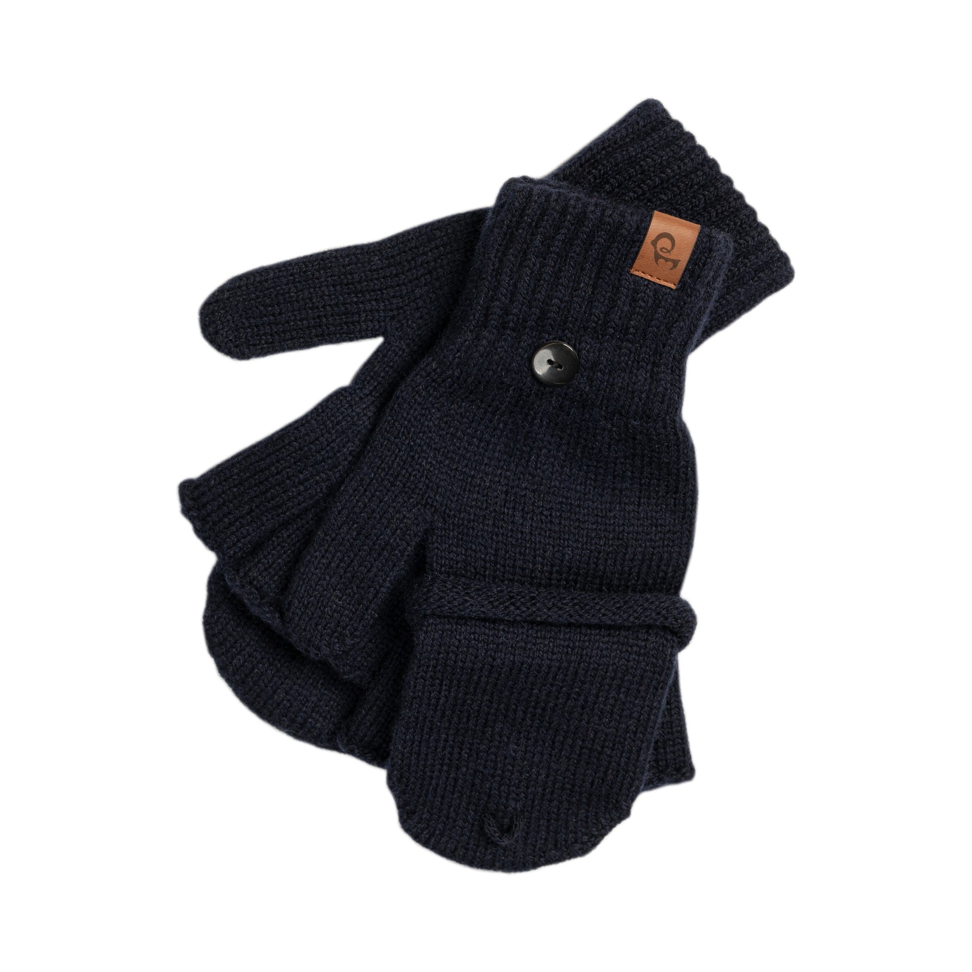 Women's Convertible Fingerless Gloves Knitted Merino ❤️ menique