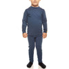 menique Kids' Merino 160 Long Sleeve Set Denim Color