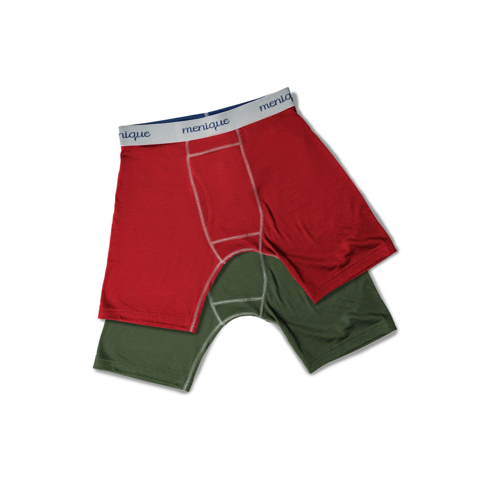 Men's Boxer Shorts * 100% Merino Wool Light Underwear Briefs * Royal Cherry  Red
