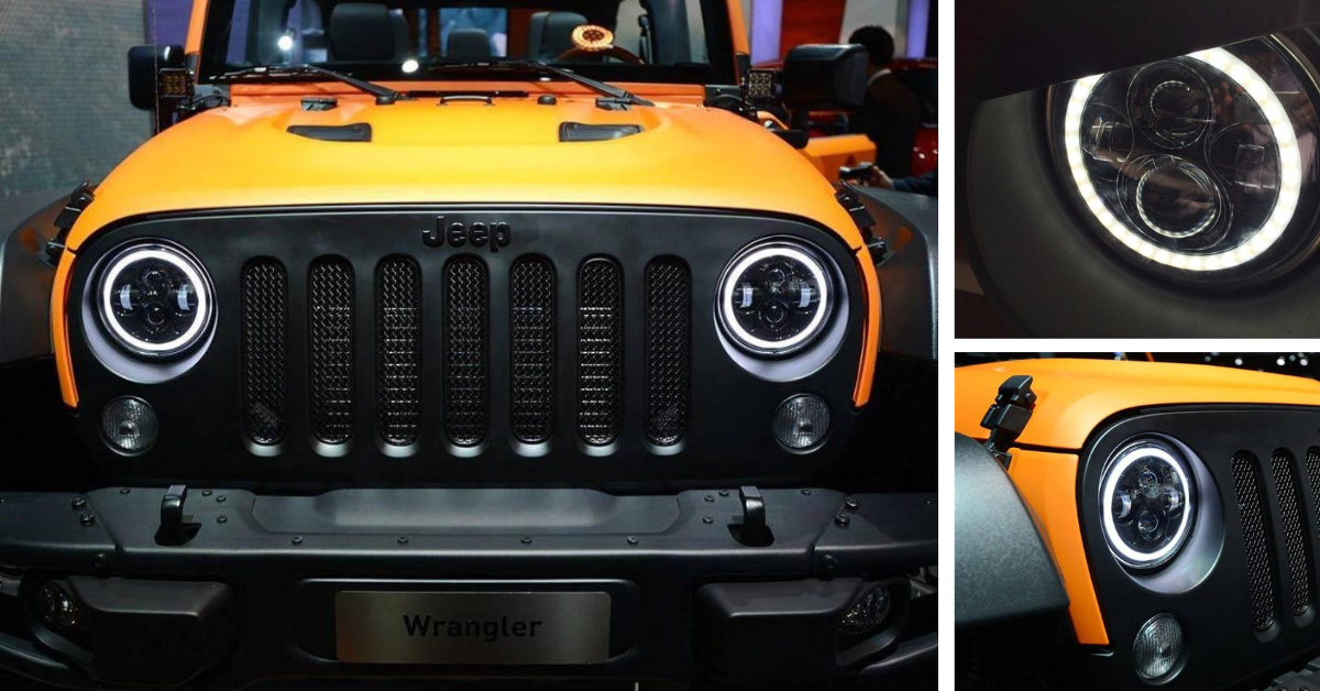 Jeep JK Headlights With Amber Turn Signal