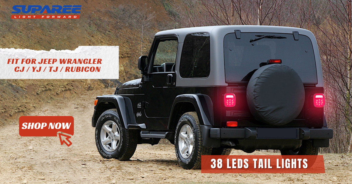 Jeep Bright LED Tail Lights for Wrangler CJ / YJ / TJ / Rubicon